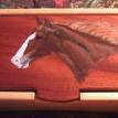 "Razor" Acrylic Painting on Hand-Made Wood Box